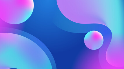 Abstract blue purple art with overlapping gradient spheres suitable for modern backgrounds, tech designs, and futuristic concepts in various projects.