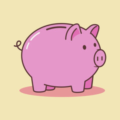 Money Saving Piggy Bank Clipart