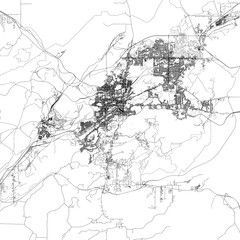 Fototapeta premium 3D illustration of city and urban in Greater Sudbury Canada