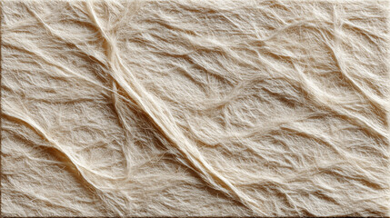 Beige Craft Paper Texture Close-up: A high-resolution background image showcasing the intricate fibers of handmade paper.