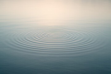 Fototapeta premium Tranquil water surface with gentle ripples and peaceful aquatic meditation ambiance