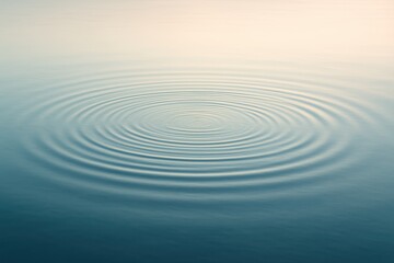 Fototapeta premium Tranquil water surface with gentle ripples and peaceful aquatic meditation ambiance