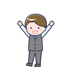 販売員／ななめ／男性 03