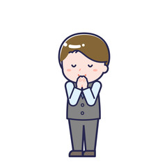 販売員／ななめ／男性 24