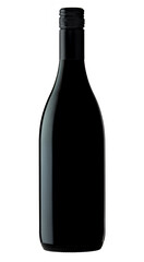 Red Wine bottle Flat Punt 1:1 scale