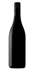 Red Wine Burgundy Bottle 1:1 scale Transparent Background