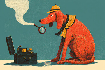 01.020.001.034.u8969375333 A detective dog with a magnifying glass inspectin 8754a18d-6f5f-4fad-b6ab-d2a680c1e5a3 1