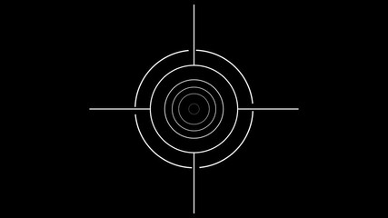 QR code for payment. Scan qr code icon with laser. Isolated on black background. Scan QR code to loop animation. - Powered by Adobe