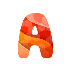 letter A gradient logo design