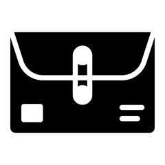 Fototapeta premium envelope glyph icon for mail and message packaging use