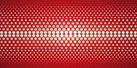 Geometric dots on red background