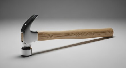 Sleek and Modern Hammer: An Artistic Representation of Craftsmanship and Utility in Tool Design