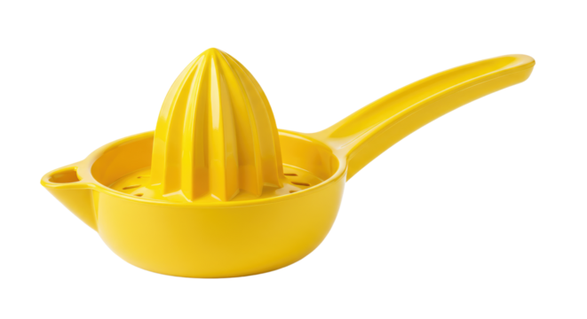 Yellow Plastic Citrus Juicer Manual Hand Press Tool.