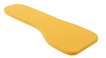 Yellow Textured Foam Pad for Exercise.