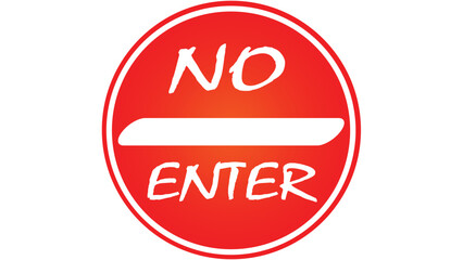 do not enter sign