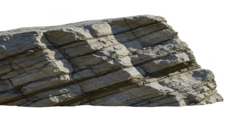 Isolated Transparent Background Image of Gray Stone Texture Pattern