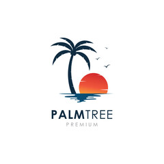 Vector Palm Tree Summer Design