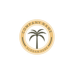 Vector Palm Tree Summer Design