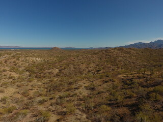 DESIERTO EN LAS MONTAÑAS DE LORETO BAJA CALIFORNIA SUR MEXICO