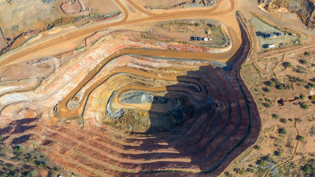 Copper and zink mine at Cobar in western New South Wales, Australia