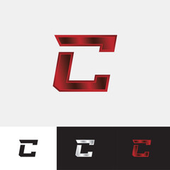 Letter c charger sports team basketball volleyball soccer logo design vector.