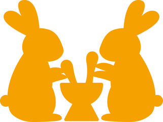 달 토끼 실루엣 © hyunsung