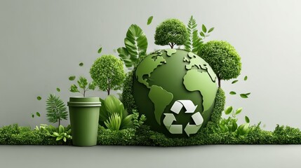 Earth, greenery, recycling