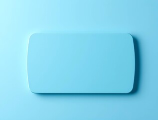 Blue Pastel Matte Card Display Surface with Smooth Rounded Border Edges