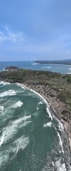 Samara Beach, Costa Rica. Aerial view from above.