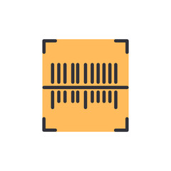 Digital Barcode Scanning Icon On Transparent Technological Device Screen