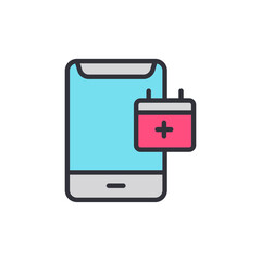 Appointment Reminder On Smartphone With Calendar Application Interface