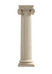 Obraz premium Classic Greek columns isolated on white or transparent background. PNG format.