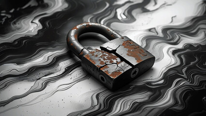padlock and chain