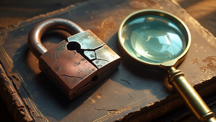 old key and lock
