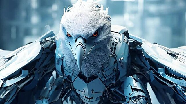 white garuda in Delfts Blauw realistis, highly detailed,ai generative