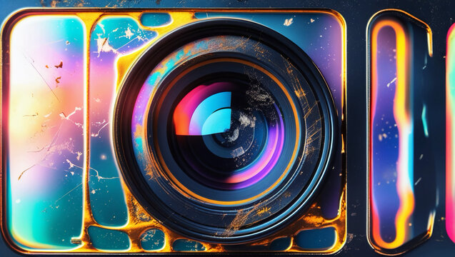 abstract digital camera