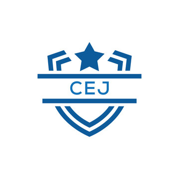 Dynamic Tech Logo Design with CEJ Letters and Abstract Motion Elements &ndash; Modern Business Identity. CEJ Letter Logo.
