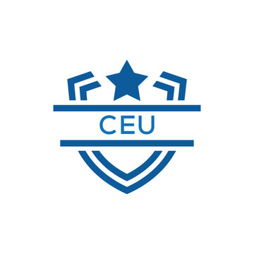 Dynamic Tech Logo Design with CEU Letters and Abstract Motion Elements &ndash; Modern Business Identity. CEU Letter Logo.
