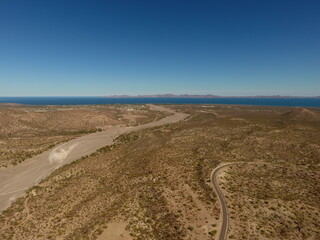 DESIERTO EN LAS MONTAÑAS DE LORETO BAJA CALIFORNIA SUR MEXICO