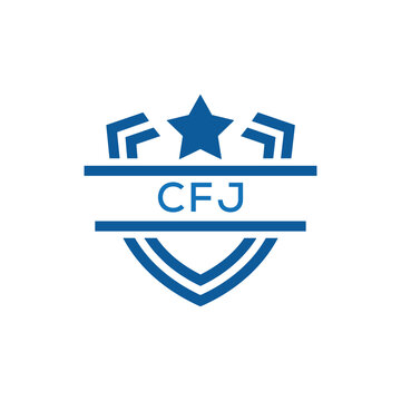 Dynamic Tech Logo Design with CFJ Letters and Abstract Motion Elements &ndash; Modern Business Identity. CFJ Letter Logo.
