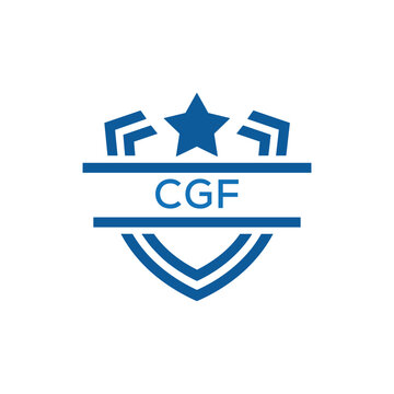 Dynamic Tech Logo Design with CGF Letters and Abstract Motion Elements &ndash; Modern Business Identity. CGF Letter Logo.
