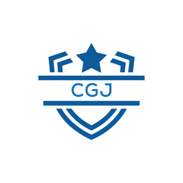 Dynamic Tech Logo Design with CGJ Letters and Abstract Motion Elements &ndash; Modern Business Identity. CGJ Letter Logo.

