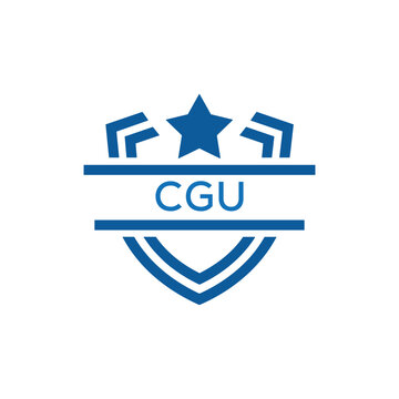 Dynamic Tech Logo Design with CGU Letters and Abstract Motion Elements &ndash; Modern Business Identity. CGU Letter Logo.
