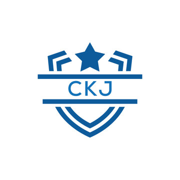 Dynamic Tech Logo Design with CKJ Letters and Abstract Motion Elements &ndash; Modern Business Identity. CKJ Letter Logo.

