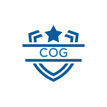 Dynamic Tech Logo Design with COG Letters and Abstract Motion Elements &ndash; Modern Business Identity. COG Letter Logo.
