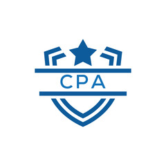 Dynamic Tech Logo Design with CPA Letters and Abstract Motion Elements – Modern Business Identity. CPA Letter Logo.
