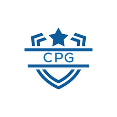 Dynamic Tech Logo Design with CPG Letters and Abstract Motion Elements – Modern Business Identity. CPG Letter Logo.
