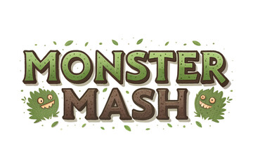 Halloween monster mash design for festive celebrations and decorations