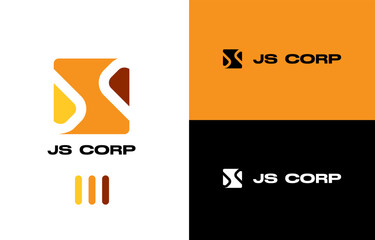 JS Corp Logo Variations Modern Branding Identity