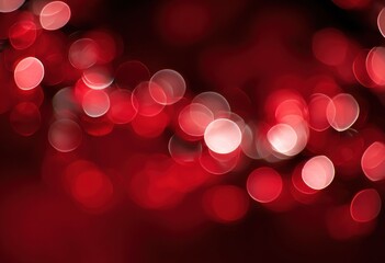 Abstract bokeh of red lights